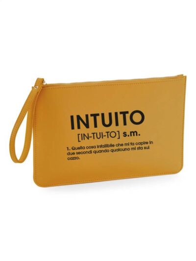 Pochette da donna con la scritta "intuito" - PHTD02