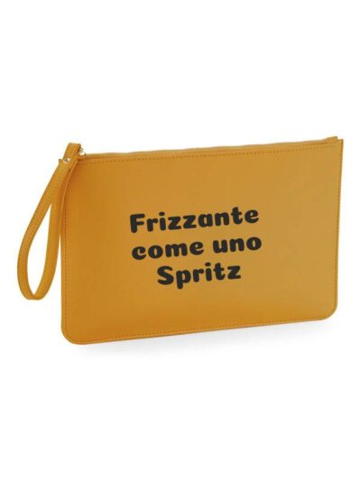 Pochette da donna con la scritta "Frizzante come uno Sprits" - PHTD20