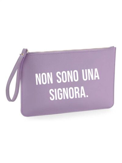 Pochette da donna con la scritta "non sono una signora" - PHTD40