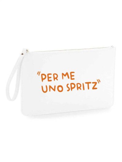 Pochette da donna con la scritta "per me uno spritz" - PHTD31