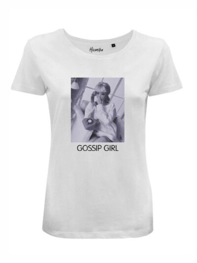 T-Shirt donna Lady 2.0 con la scritta “Gossip Girl” in glitter – LG004