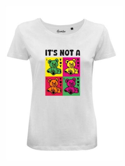 T-Shirt donna Lady 2.0 con orsetti colorati e la scritta “It's not a toy” in glitter – LG005