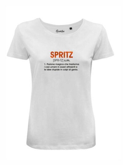T-Shirt donna Lady 2.0 con la scritta “Spritz” in reflex – LG013