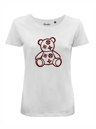 T-Shirt donna Lady 2.0 con un orsetto in glitter – LG024