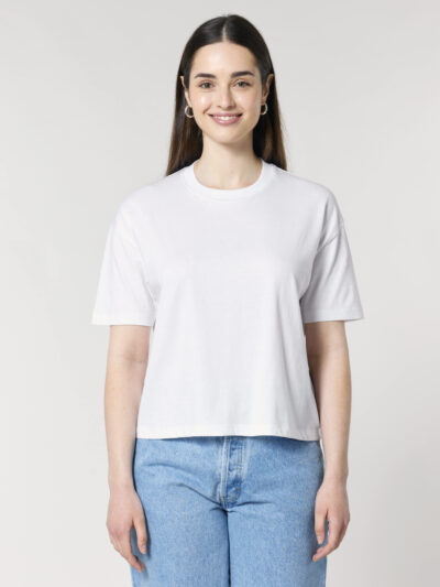 T-Shirt donna Essential Stella senza stampa, white – TSE01