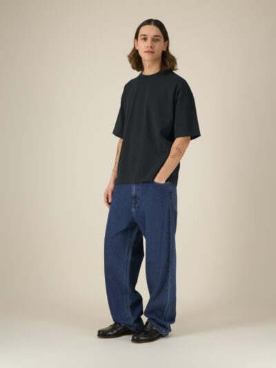 T-shirt uomo Essential Asher Black senza stampa – ASHER01