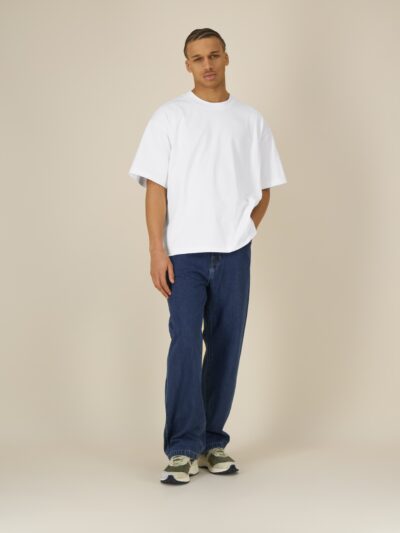 T-shirt uomo Essential Asher White senza stampa – ASHER03