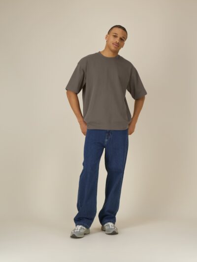 T-shirt uomo Essential Asher Mocha senza stampa – ASHER07