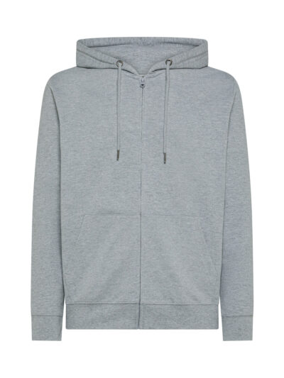 Felpa leggera Unisex Core Zip Grey Heather - COREZ02