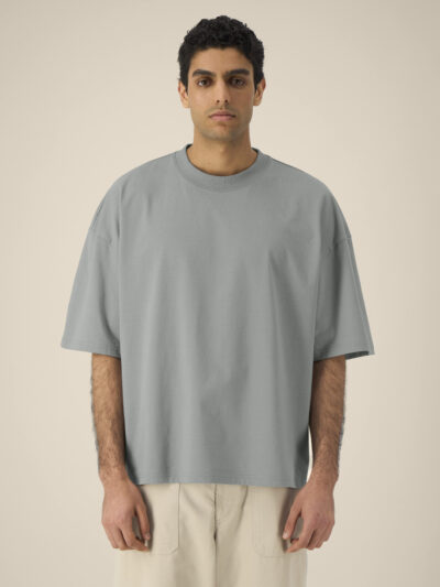 T-shirt uomo Essential Hypster Misty Grey senza stampa – HYPSTER03