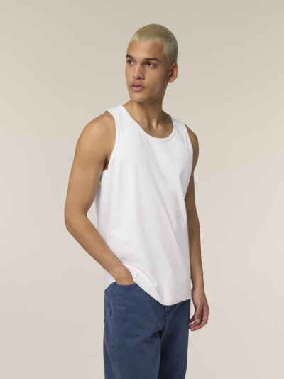 Canotta uomo Essential Stancer White senza stampa – STANCER04